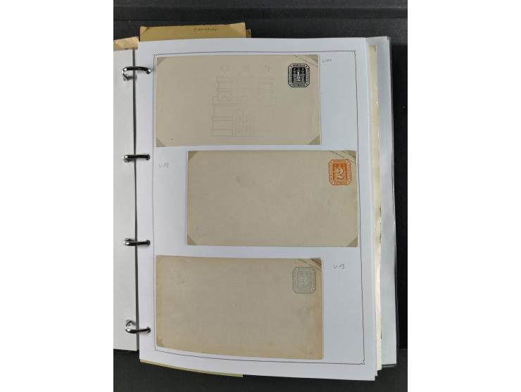 Baden bis Württemberg, umfangreiche gestempelte und ungebraucht/postfrische Sammlung inkl. Doubletten mit Briefen und Ganzsac