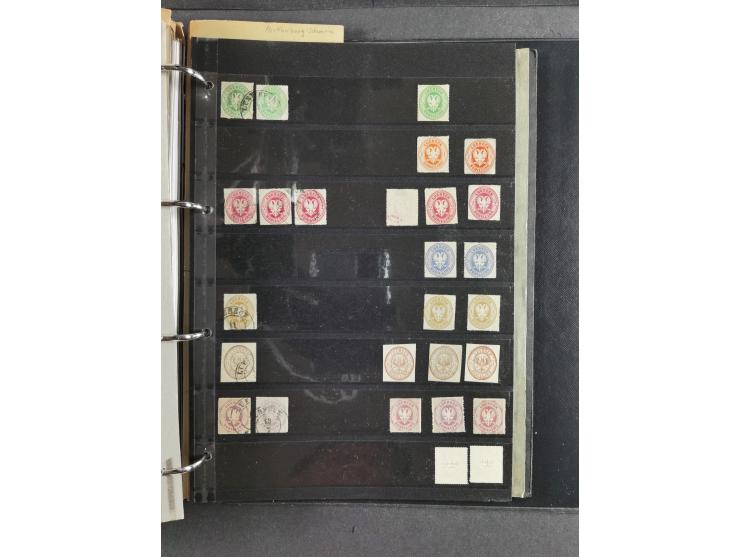 Baden bis Württemberg, umfangreiche gestempelte und ungebraucht/postfrische Sammlung inkl. Doubletten mit Briefen und Ganzsac