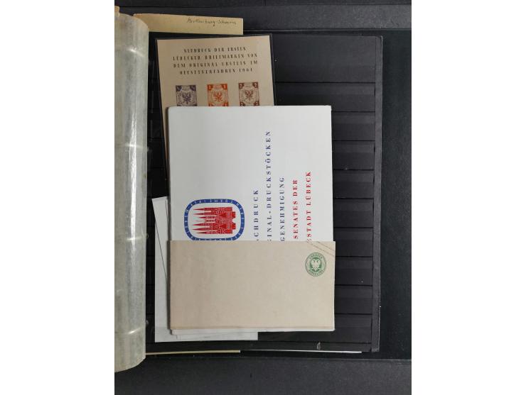 Baden bis Württemberg, umfangreiche gestempelte und ungebraucht/postfrische Sammlung inkl. Doubletten mit Briefen und Ganzsac