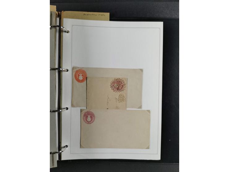 Baden bis Württemberg, umfangreiche gestempelte und ungebraucht/postfrische Sammlung inkl. Doubletten mit Briefen und Ganzsac