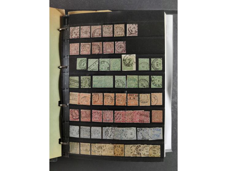 Baden bis Württemberg, umfangreiche gestempelte und ungebraucht/postfrische Sammlung inkl. Doubletten mit Briefen und Ganzsac