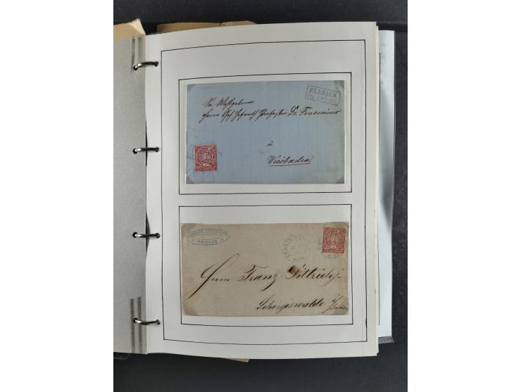 Baden bis Württemberg, umfangreiche gestempelte und ungebraucht/postfrische Sammlung inkl. Doubletten mit Briefen und Ganzsac