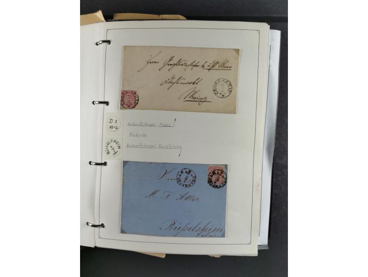 Baden bis Württemberg, umfangreiche gestempelte und ungebraucht/postfrische Sammlung inkl. Doubletten mit Briefen und Ganzsac