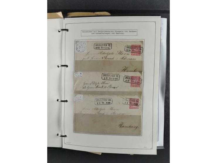 Baden bis Württemberg, umfangreiche gestempelte und ungebraucht/postfrische Sammlung inkl. Doubletten mit Briefen und Ganzsac