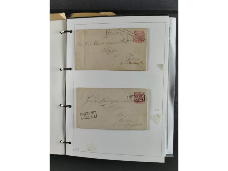 Baden bis Württemberg, umfangreiche gestempelte und ungebraucht/postfrische Sammlung inkl. Doubletten mit Briefen und Ganzsac