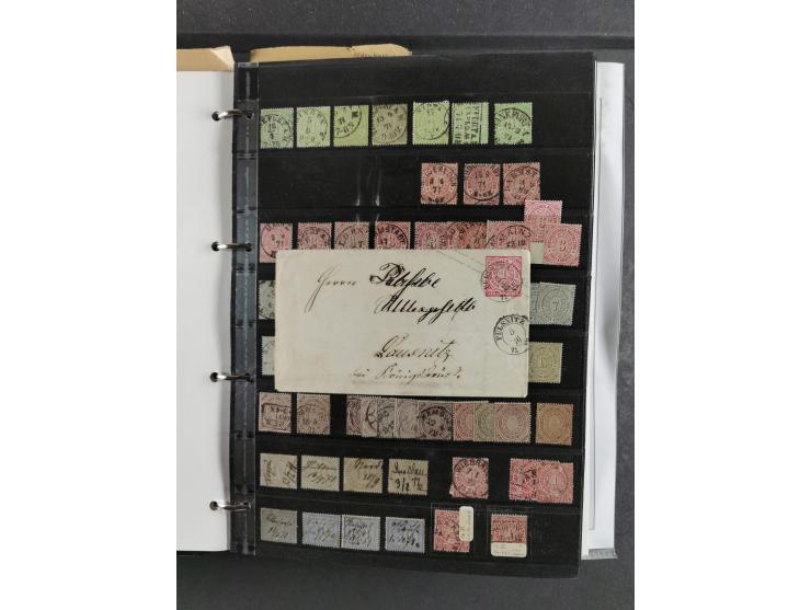 Baden bis Württemberg, umfangreiche gestempelte und ungebraucht/postfrische Sammlung inkl. Doubletten mit Briefen und Ganzsac