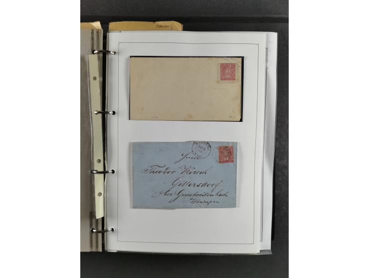 Baden bis Württemberg, umfangreiche gestempelte und ungebraucht/postfrische Sammlung inkl. Doubletten mit Briefen und Ganzsac