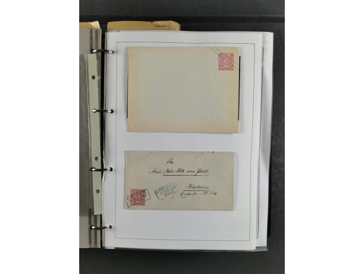 Baden bis Württemberg, umfangreiche gestempelte und ungebraucht/postfrische Sammlung inkl. Doubletten mit Briefen und Ganzsac