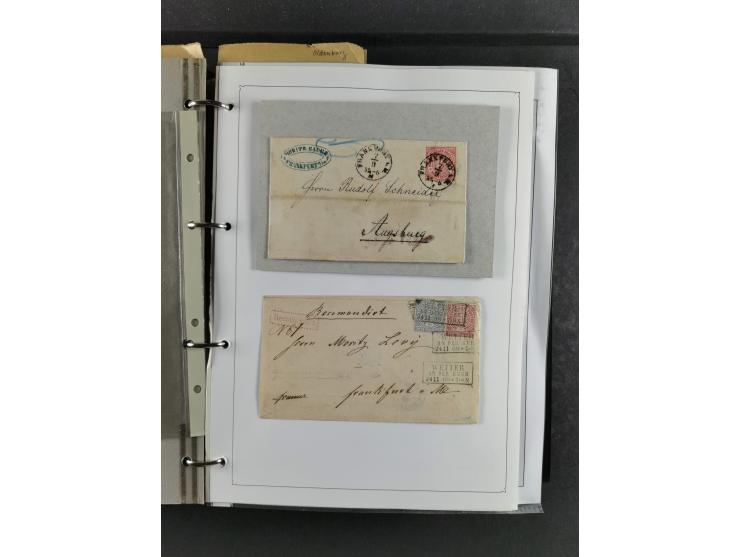 Baden bis Württemberg, umfangreiche gestempelte und ungebraucht/postfrische Sammlung inkl. Doubletten mit Briefen und Ganzsac