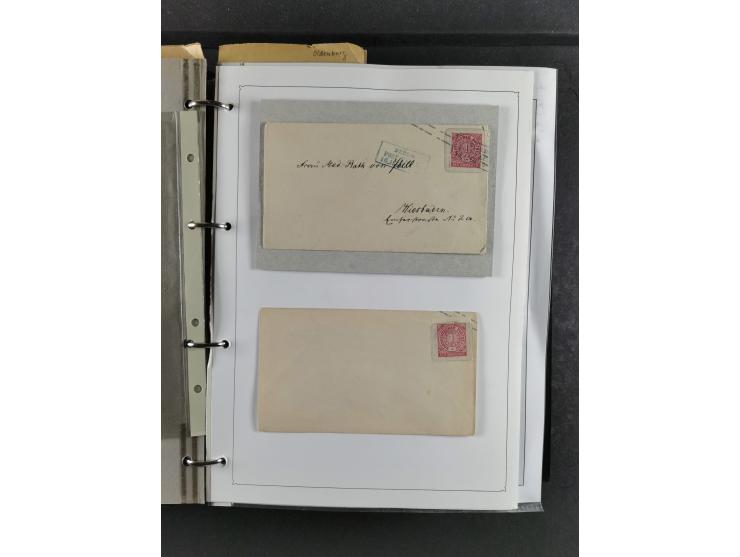 Baden bis Württemberg, umfangreiche gestempelte und ungebraucht/postfrische Sammlung inkl. Doubletten mit Briefen und Ganzsac