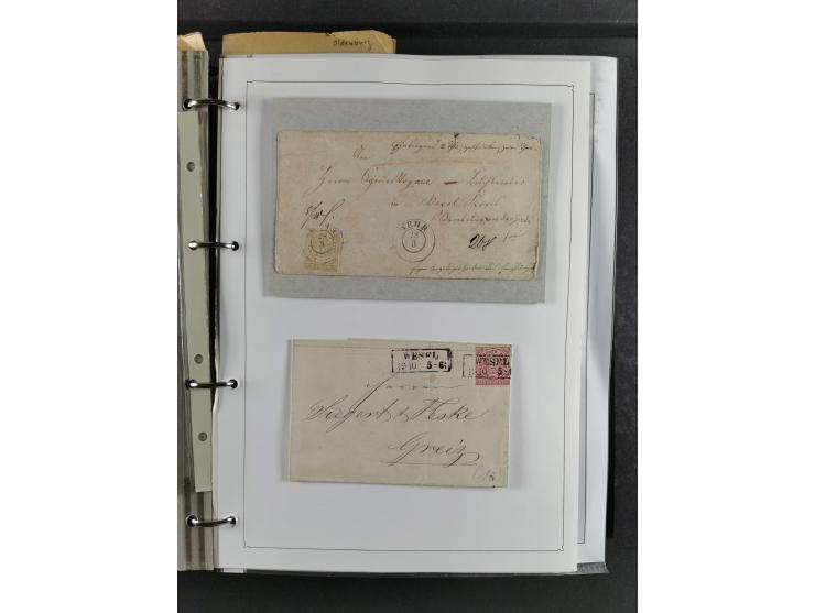 Baden bis Württemberg, umfangreiche gestempelte und ungebraucht/postfrische Sammlung inkl. Doubletten mit Briefen und Ganzsac