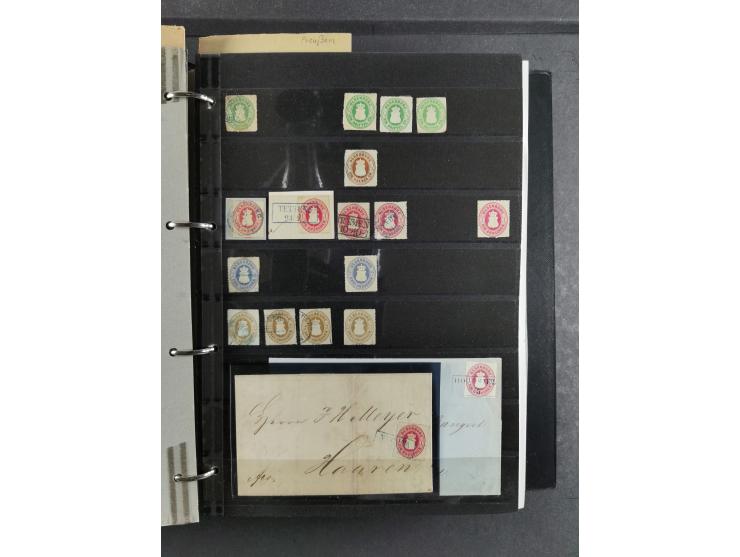 Baden bis Württemberg, umfangreiche gestempelte und ungebraucht/postfrische Sammlung inkl. Doubletten mit Briefen und Ganzsac