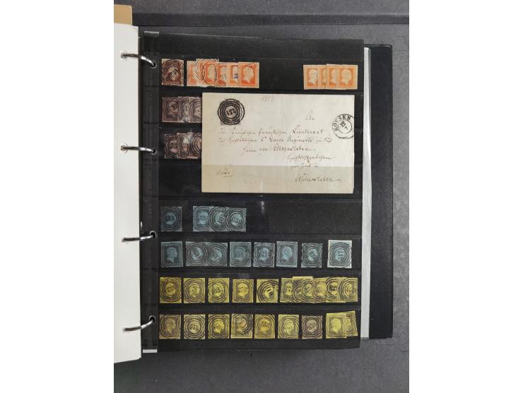 Baden bis Württemberg, umfangreiche gestempelte und ungebraucht/postfrische Sammlung inkl. Doubletten mit Briefen und Ganzsac