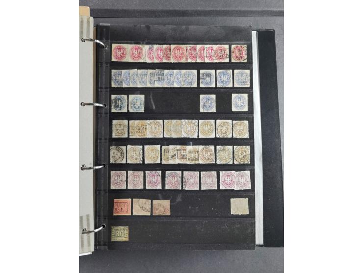 Baden bis Württemberg, umfangreiche gestempelte und ungebraucht/postfrische Sammlung inkl. Doubletten mit Briefen und Ganzsac