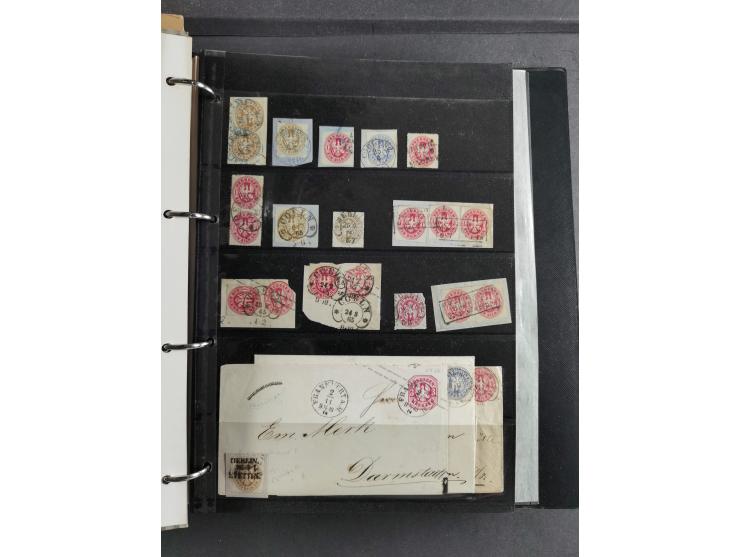 Baden bis Württemberg, umfangreiche gestempelte und ungebraucht/postfrische Sammlung inkl. Doubletten mit Briefen und Ganzsac