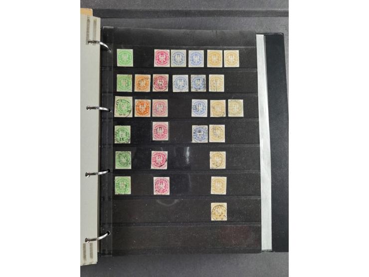 Baden bis Württemberg, umfangreiche gestempelte und ungebraucht/postfrische Sammlung inkl. Doubletten mit Briefen und Ganzsac