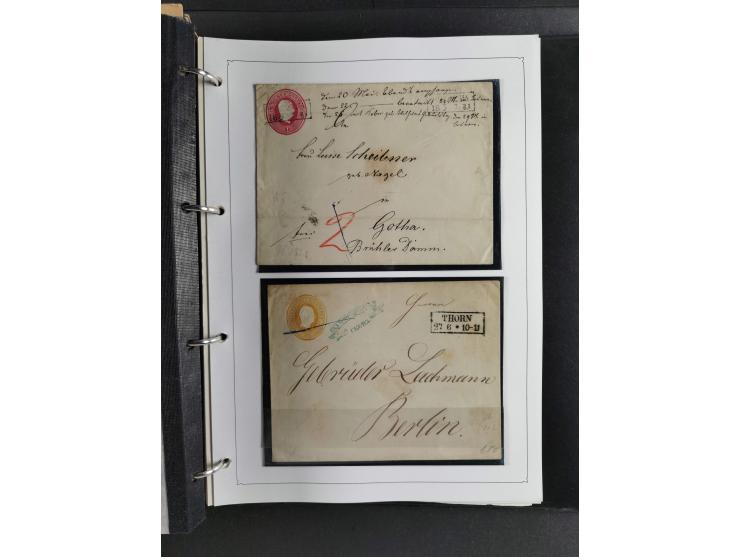 Baden bis Württemberg, umfangreiche gestempelte und ungebraucht/postfrische Sammlung inkl. Doubletten mit Briefen und Ganzsac