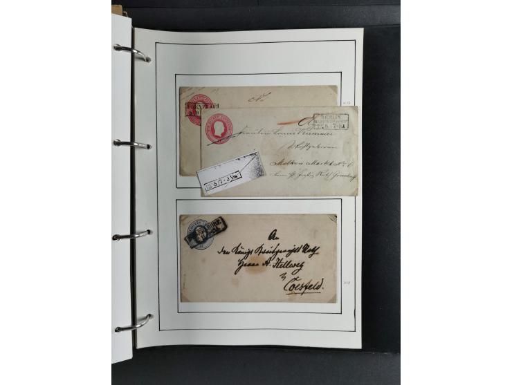 Baden bis Württemberg, umfangreiche gestempelte und ungebraucht/postfrische Sammlung inkl. Doubletten mit Briefen und Ganzsac