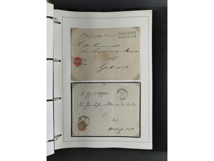 Baden bis Württemberg, umfangreiche gestempelte und ungebraucht/postfrische Sammlung inkl. Doubletten mit Briefen und Ganzsac