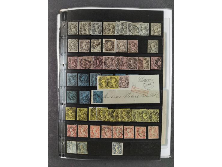 Baden bis Württemberg, umfangreiche gestempelte und ungebraucht/postfrische Sammlung inkl. Doubletten mit Briefen und Ganzsac