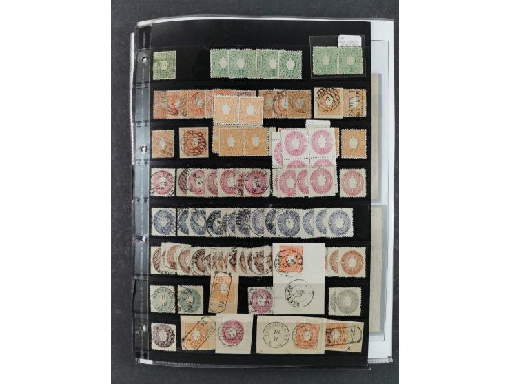 Baden bis Württemberg, umfangreiche gestempelte und ungebraucht/postfrische Sammlung inkl. Doubletten mit Briefen und Ganzsac