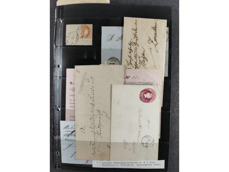 Baden bis Württemberg, umfangreiche gestempelte und ungebraucht/postfrische Sammlung inkl. Doubletten mit Briefen und Ganzsac