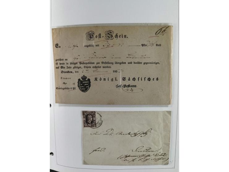Baden bis Württemberg, umfangreiche gestempelte und ungebraucht/postfrische Sammlung inkl. Doubletten mit Briefen und Ganzsac