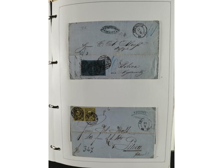 Baden bis Württemberg, umfangreiche gestempelte und ungebraucht/postfrische Sammlung inkl. Doubletten mit Briefen und Ganzsac