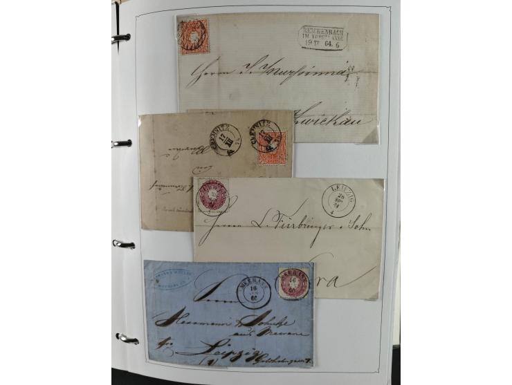 Baden bis Württemberg, umfangreiche gestempelte und ungebraucht/postfrische Sammlung inkl. Doubletten mit Briefen und Ganzsac