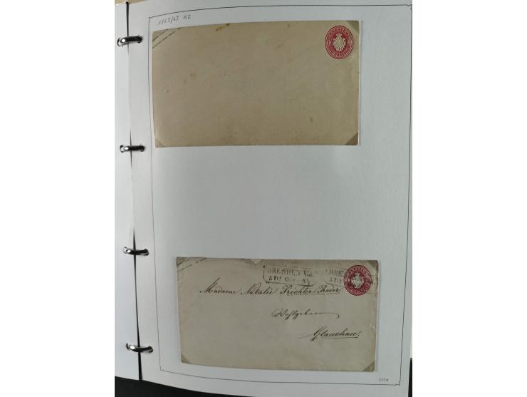 Baden bis Württemberg, umfangreiche gestempelte und ungebraucht/postfrische Sammlung inkl. Doubletten mit Briefen und Ganzsac