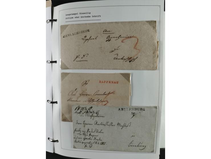 Baden bis Württemberg, umfangreiche gestempelte und ungebraucht/postfrische Sammlung inkl. Doubletten mit Briefen und Ganzsac