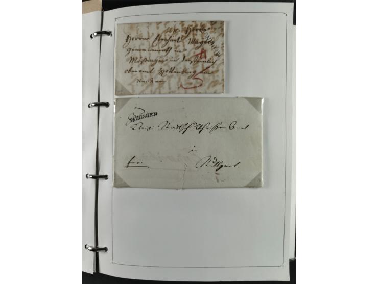 Baden bis Württemberg, umfangreiche gestempelte und ungebraucht/postfrische Sammlung inkl. Doubletten mit Briefen und Ganzsac