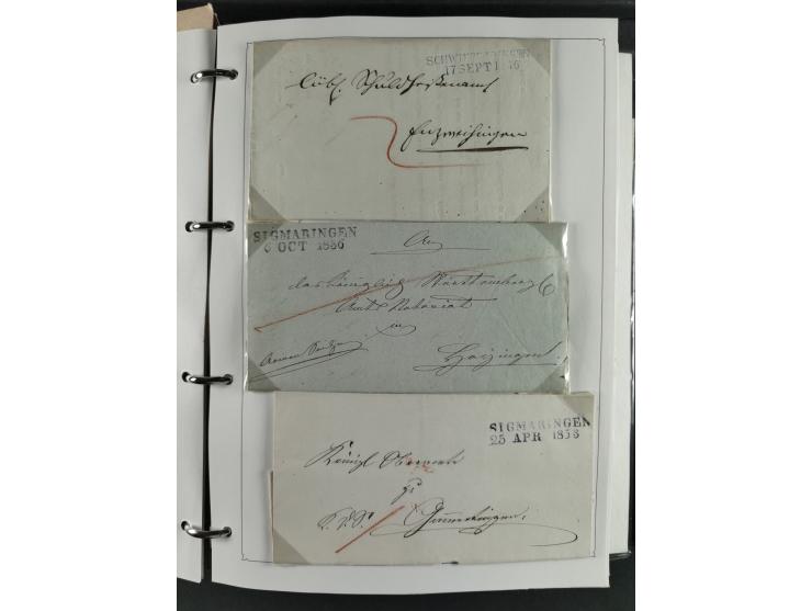 Baden bis Württemberg, umfangreiche gestempelte und ungebraucht/postfrische Sammlung inkl. Doubletten mit Briefen und Ganzsac