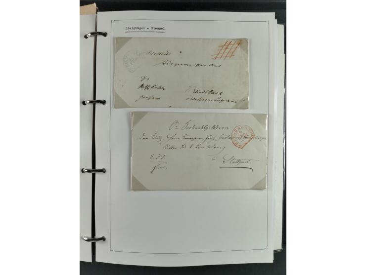 Baden bis Württemberg, umfangreiche gestempelte und ungebraucht/postfrische Sammlung inkl. Doubletten mit Briefen und Ganzsac