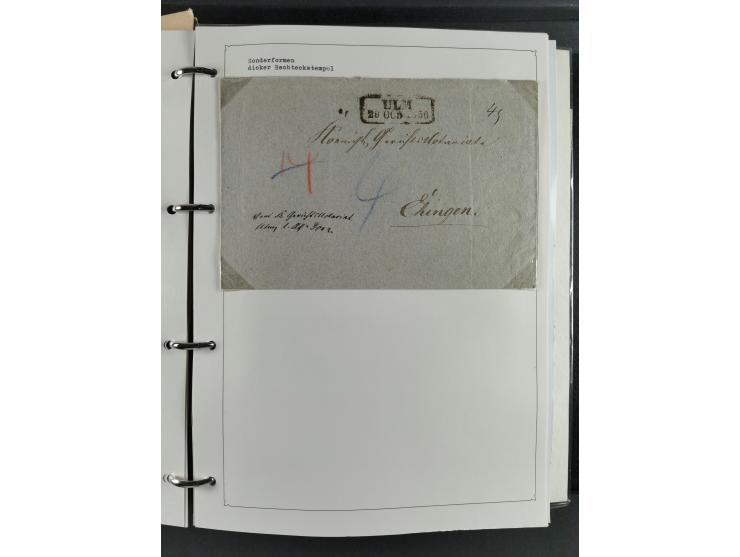 Baden bis Württemberg, umfangreiche gestempelte und ungebraucht/postfrische Sammlung inkl. Doubletten mit Briefen und Ganzsac