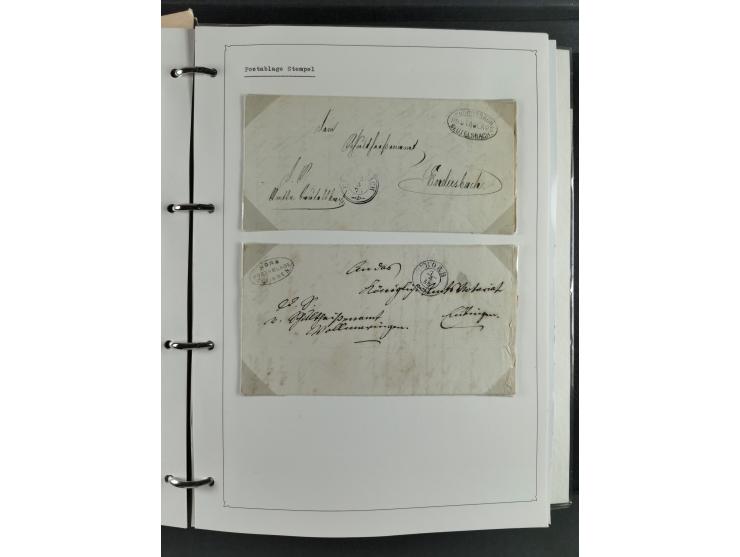 Baden bis Württemberg, umfangreiche gestempelte und ungebraucht/postfrische Sammlung inkl. Doubletten mit Briefen und Ganzsac