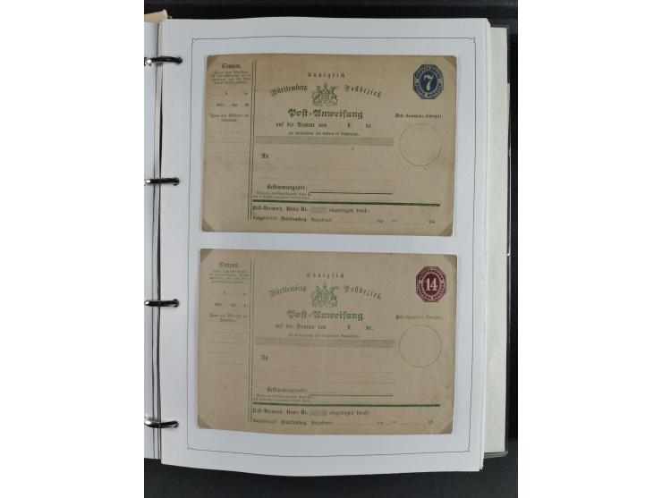 Baden bis Württemberg, umfangreiche gestempelte und ungebraucht/postfrische Sammlung inkl. Doubletten mit Briefen und Ganzsac