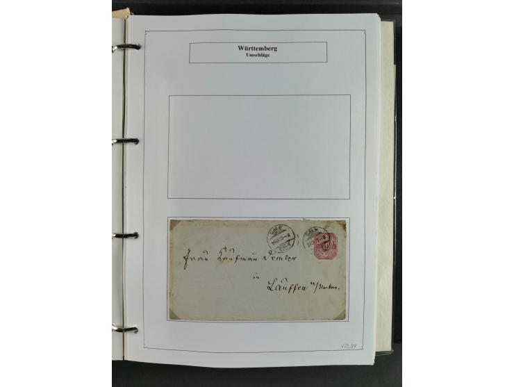 Baden bis Württemberg, umfangreiche gestempelte und ungebraucht/postfrische Sammlung inkl. Doubletten mit Briefen und Ganzsac