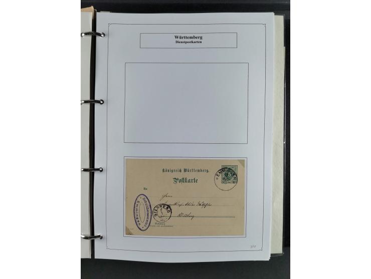 Baden bis Württemberg, umfangreiche gestempelte und ungebraucht/postfrische Sammlung inkl. Doubletten mit Briefen und Ganzsac