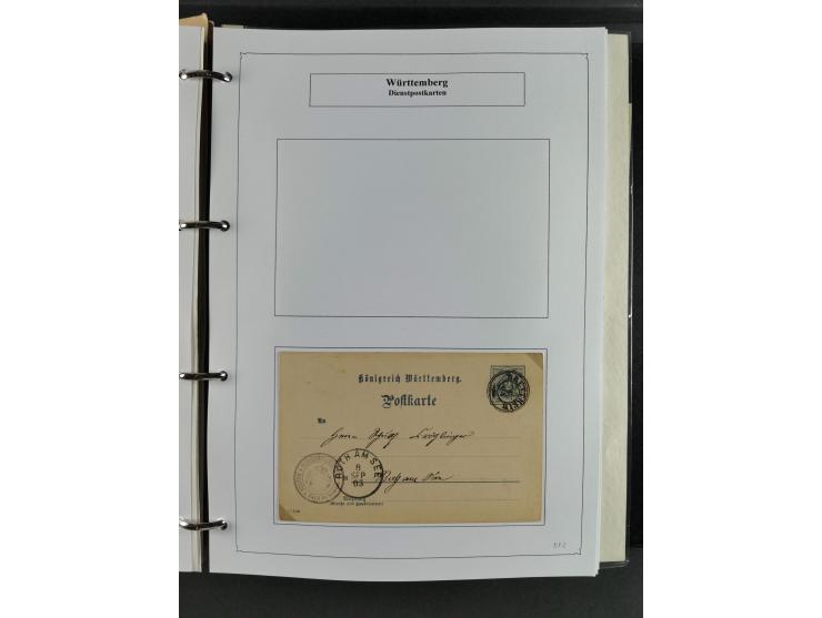 Baden bis Württemberg, umfangreiche gestempelte und ungebraucht/postfrische Sammlung inkl. Doubletten mit Briefen und Ganzsac