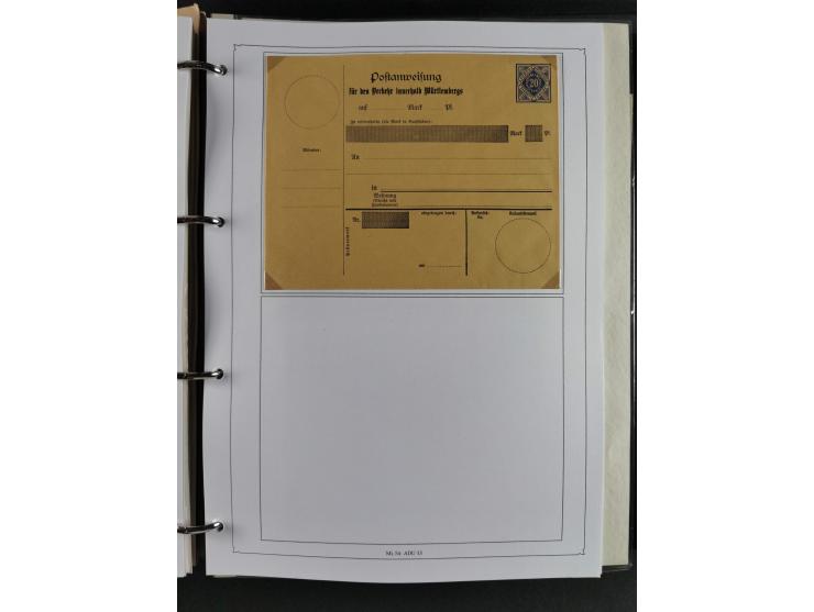 Baden bis Württemberg, umfangreiche gestempelte und ungebraucht/postfrische Sammlung inkl. Doubletten mit Briefen und Ganzsac