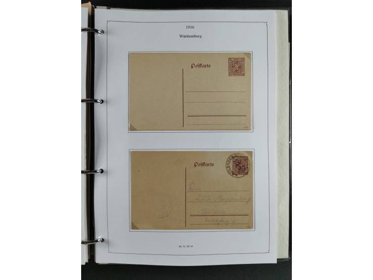 Baden bis Württemberg, umfangreiche gestempelte und ungebraucht/postfrische Sammlung inkl. Doubletten mit Briefen und Ganzsac