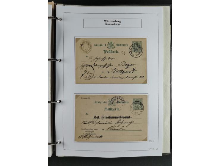 Baden bis Württemberg, umfangreiche gestempelte und ungebraucht/postfrische Sammlung inkl. Doubletten mit Briefen und Ganzsac
