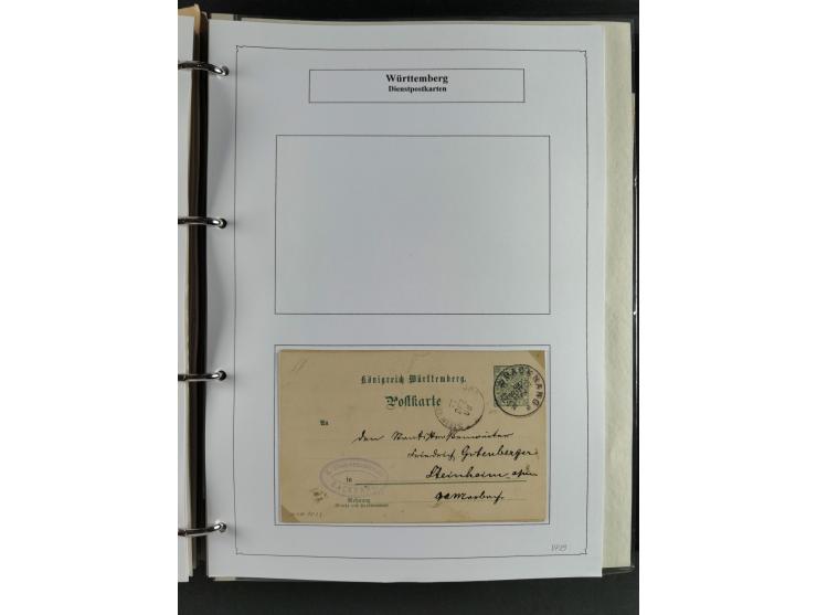 Baden bis Württemberg, umfangreiche gestempelte und ungebraucht/postfrische Sammlung inkl. Doubletten mit Briefen und Ganzsac