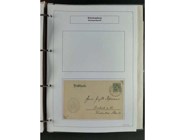 Baden bis Württemberg, umfangreiche gestempelte und ungebraucht/postfrische Sammlung inkl. Doubletten mit Briefen und Ganzsac