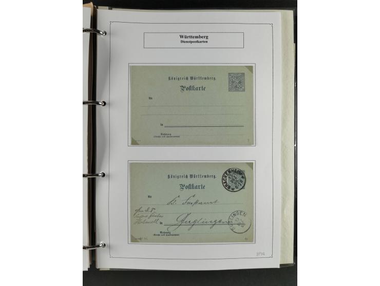 Baden bis Württemberg, umfangreiche gestempelte und ungebraucht/postfrische Sammlung inkl. Doubletten mit Briefen und Ganzsac