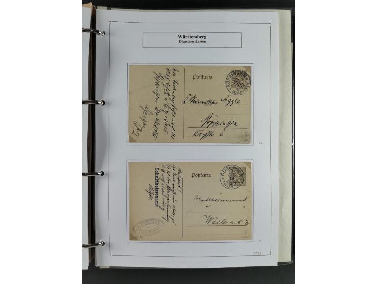 Baden bis Württemberg, umfangreiche gestempelte und ungebraucht/postfrische Sammlung inkl. Doubletten mit Briefen und Ganzsac