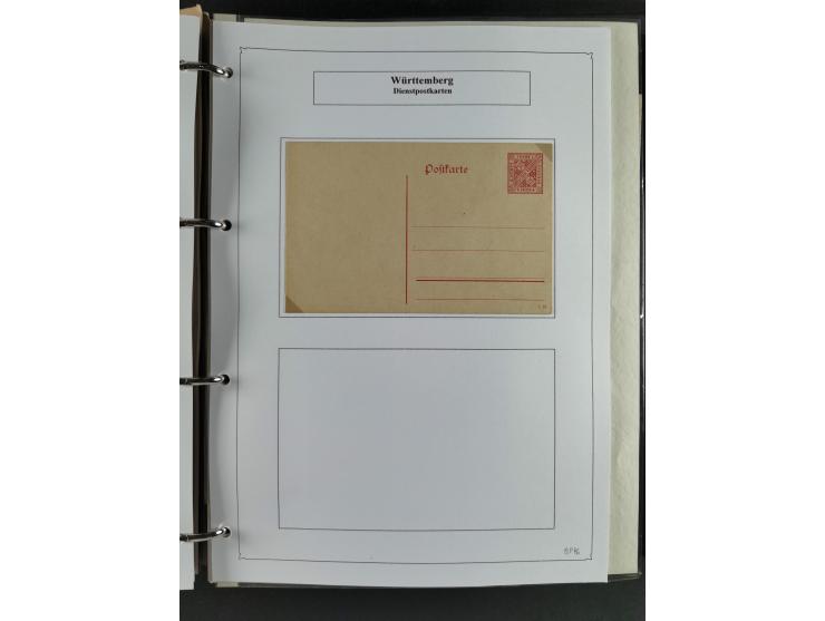 Baden bis Württemberg, umfangreiche gestempelte und ungebraucht/postfrische Sammlung inkl. Doubletten mit Briefen und Ganzsac