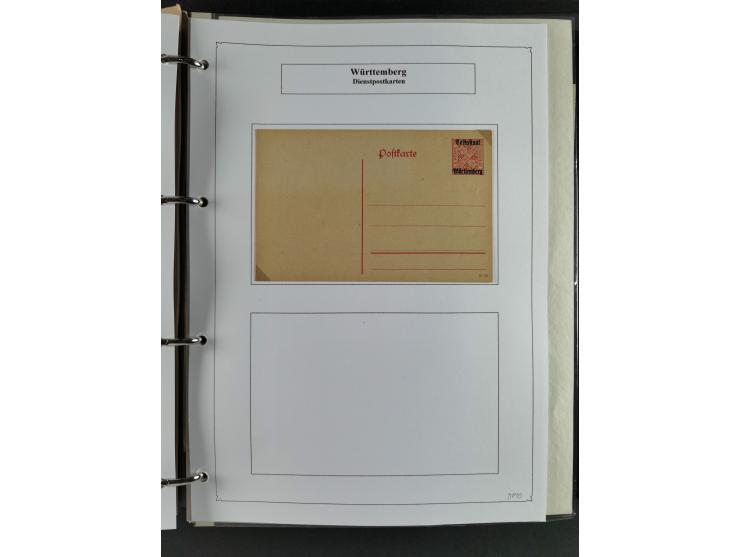 Baden bis Württemberg, umfangreiche gestempelte und ungebraucht/postfrische Sammlung inkl. Doubletten mit Briefen und Ganzsac