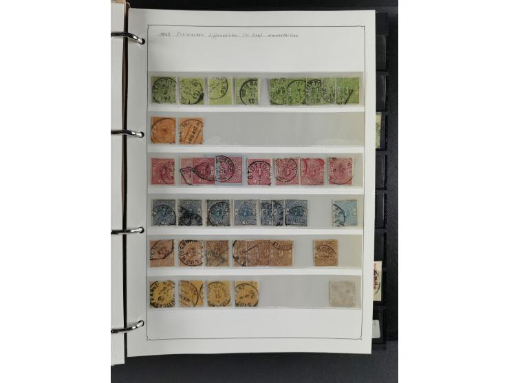 Baden bis Württemberg, umfangreiche gestempelte und ungebraucht/postfrische Sammlung inkl. Doubletten mit Briefen und Ganzsac